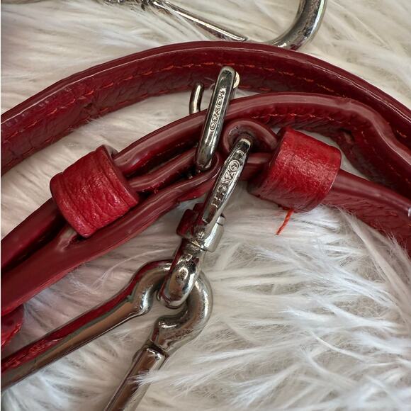 COACH Red Silver Replacement Strap - Picture 4 of 6